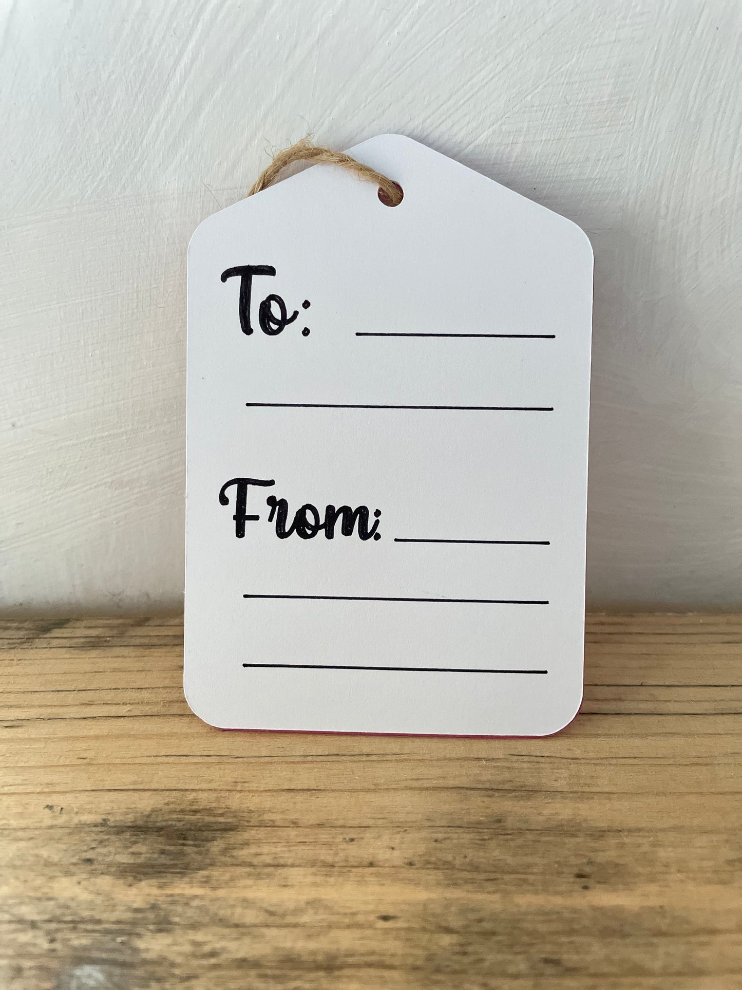 Christmas Present Reindeer Gift Tags, Set of 6, 12, 18 or 24