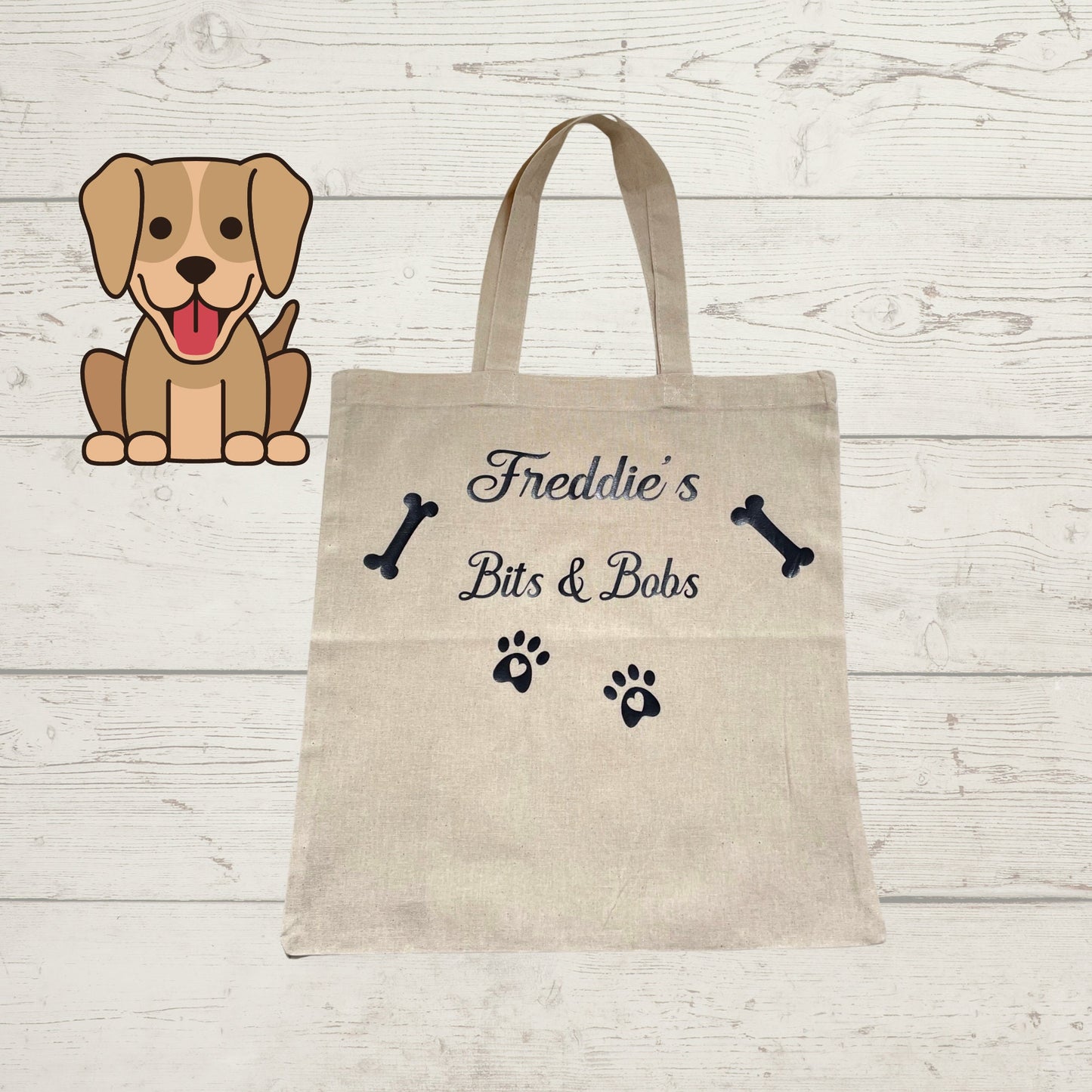 Personalised Dog Daycare Cotton Tote Bag