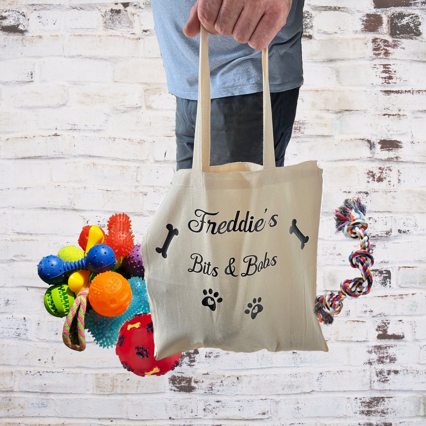 Personalised Dog Daycare Cotton Tote Bag