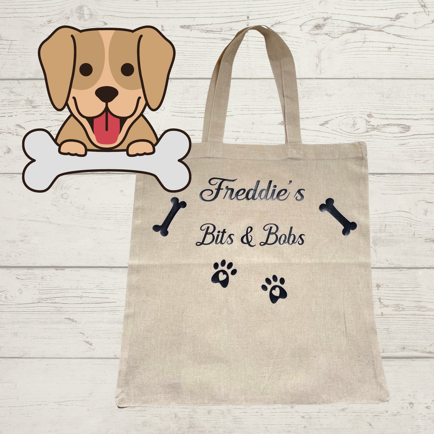 Personalised Dog Daycare Cotton Tote Bag
