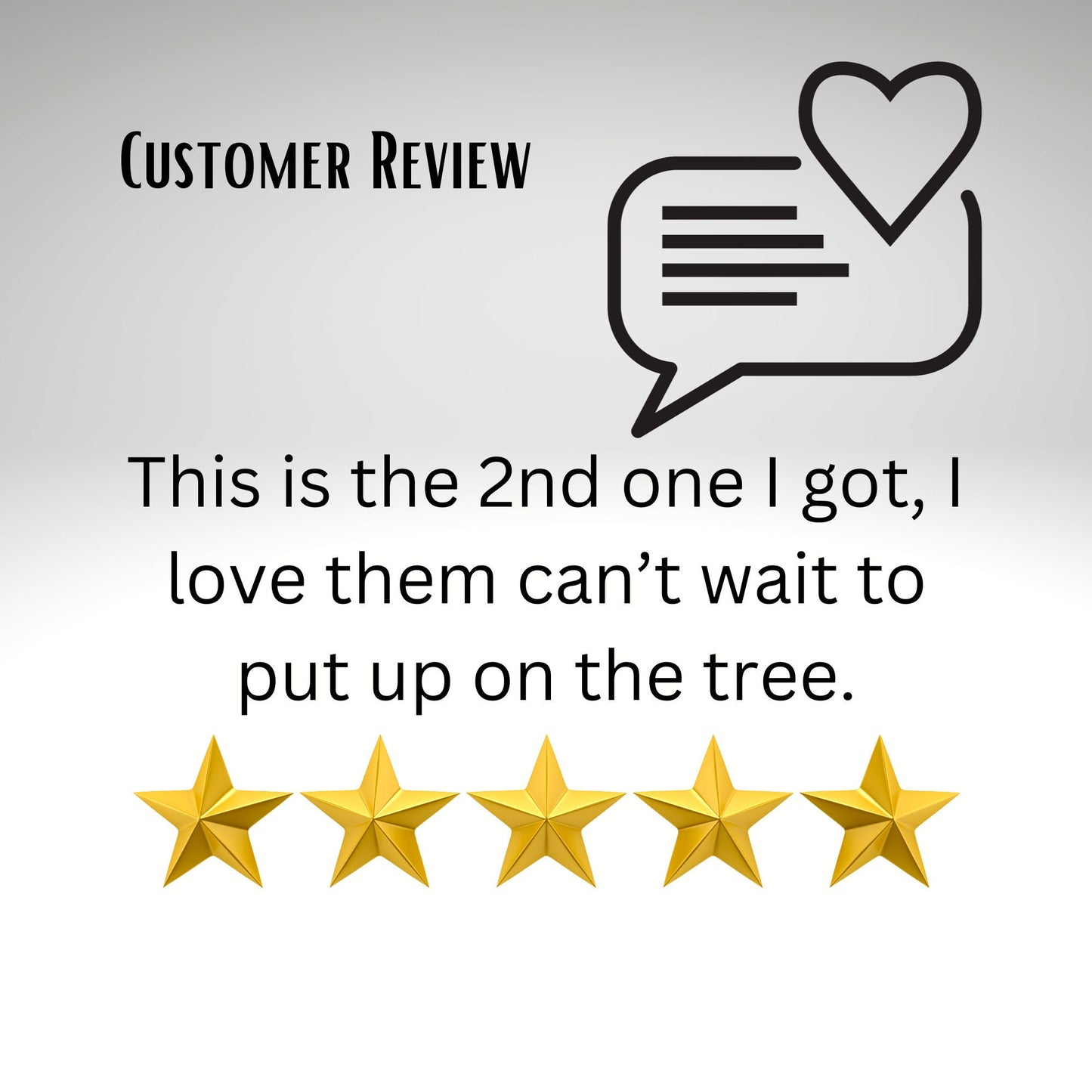 Personalised Christmas Tree Reindeer Decoration