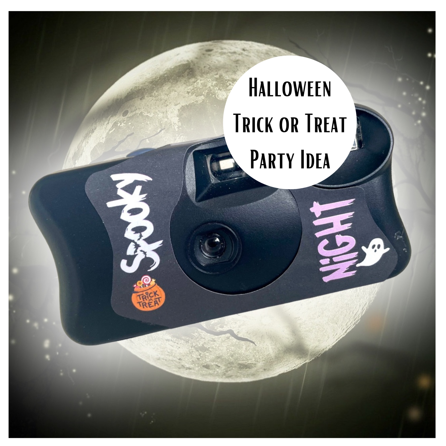 Halloween Party Decor Disposable Spooky Camera Wrap