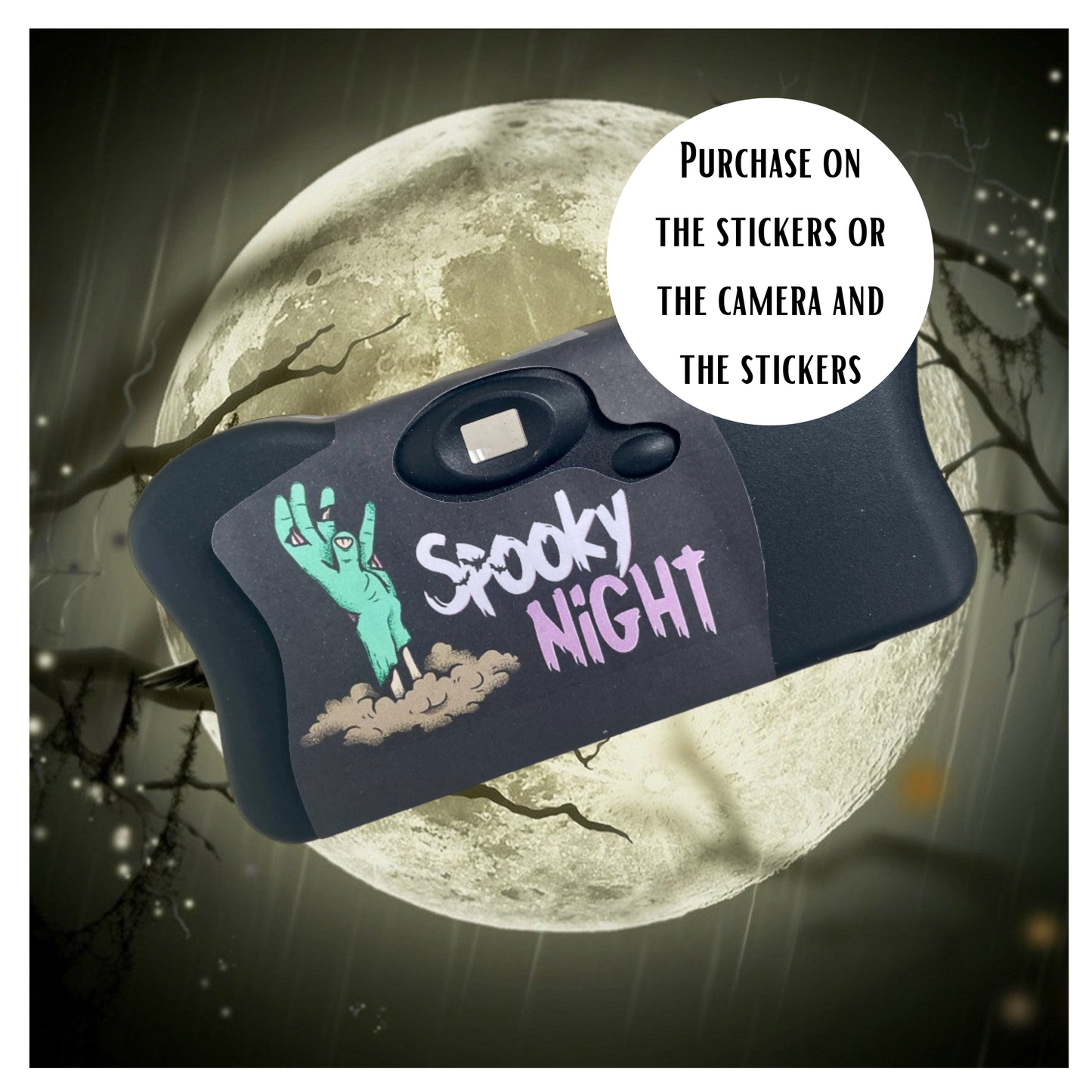 Halloween Party Decor Disposable Spooky Camera Wrap