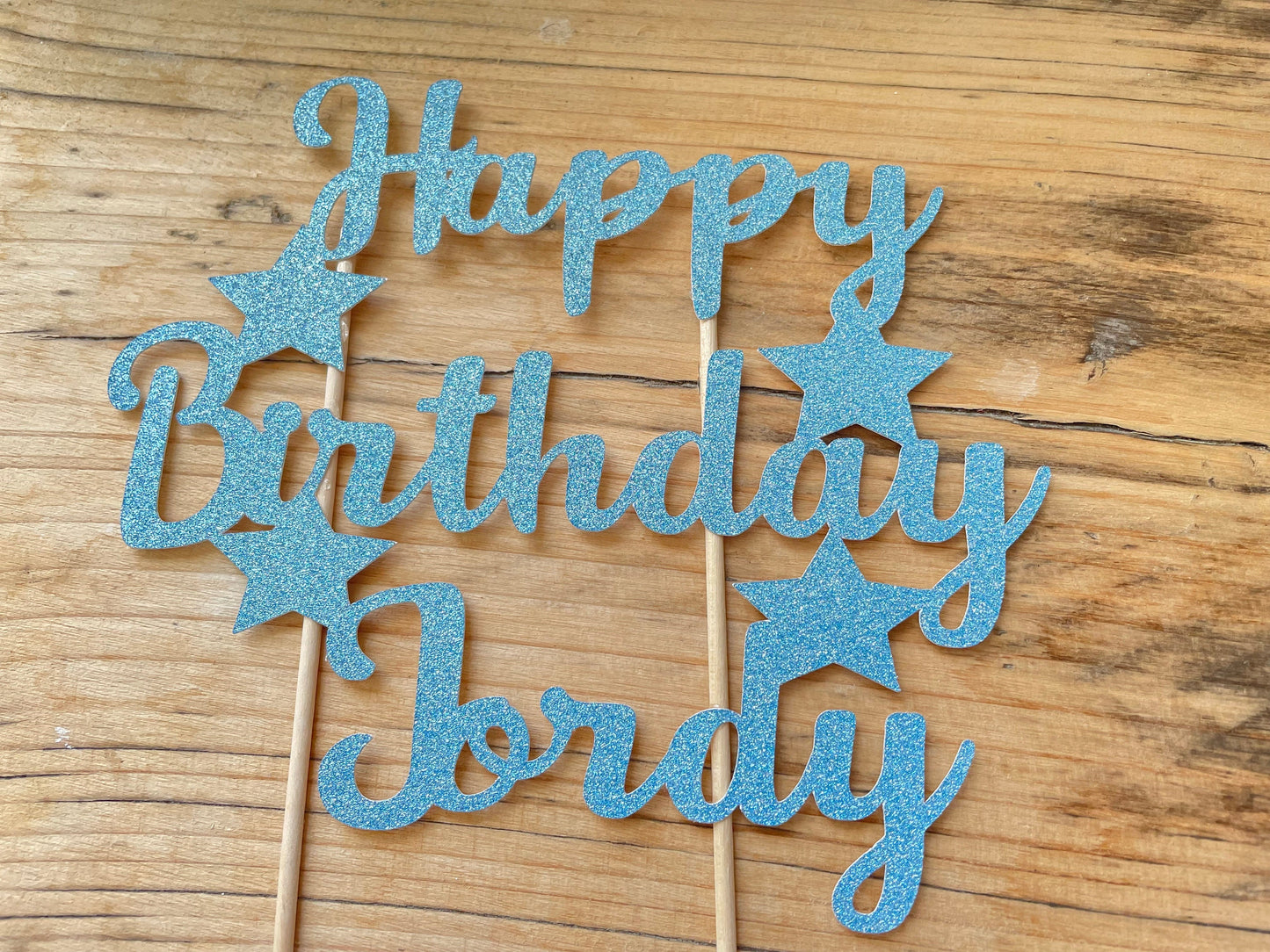 Personalised Name Cake Topper for him, Large Cake Topper for his Birthday, Custom Made Cake Topper for Boyfriend, Topper for 8” Cake