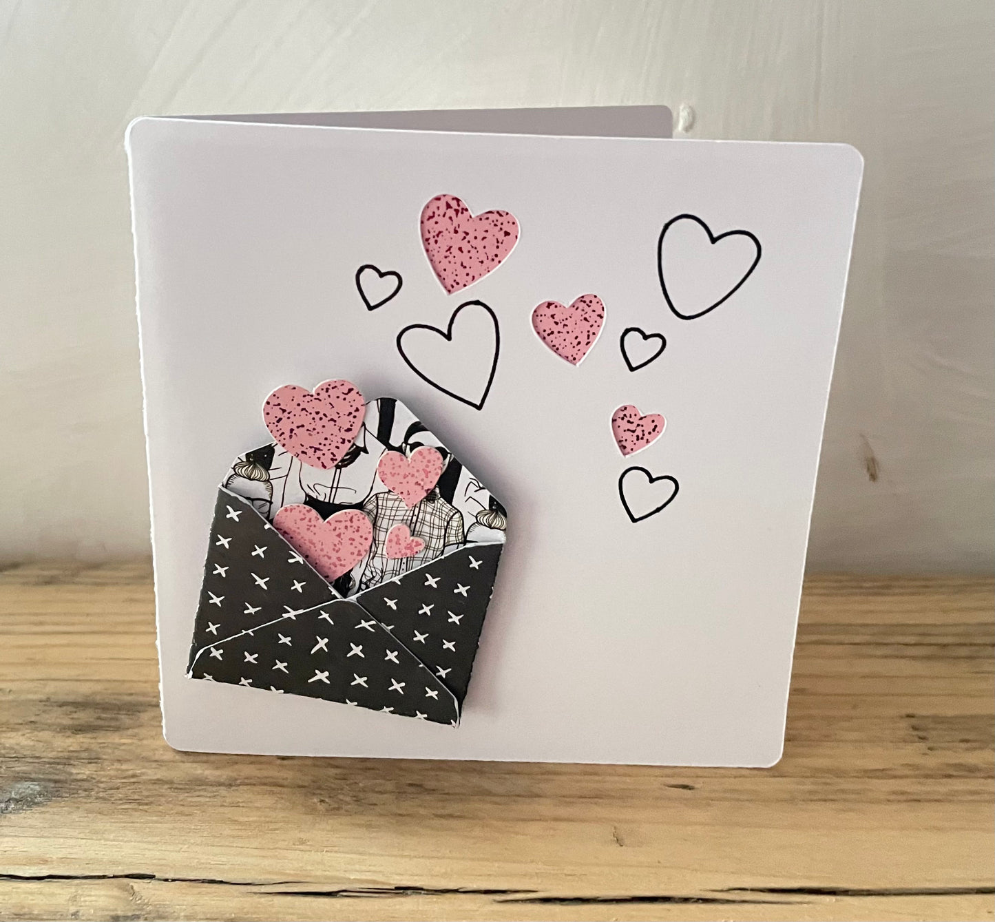 Bursting with Love 3D Envelope Anniversary Card