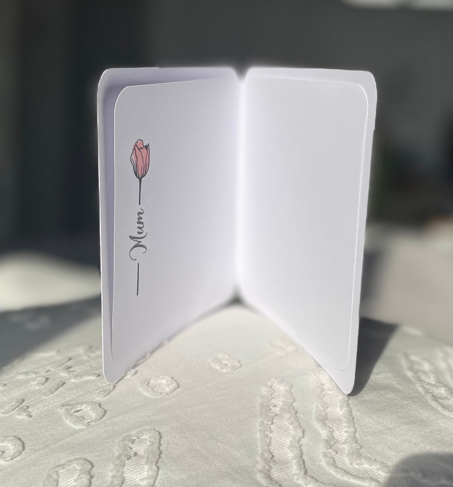 Handmade Happy Mother's Day Card with Pink Rose Mother Daughter Card Mothers Day Flowers Greetings Card First Mothers Day Card for Wife