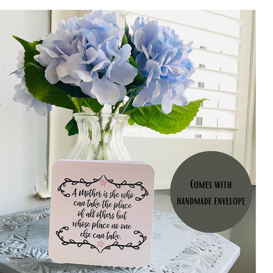 Sympathy Card Loss of Mother with Heartfelt Message