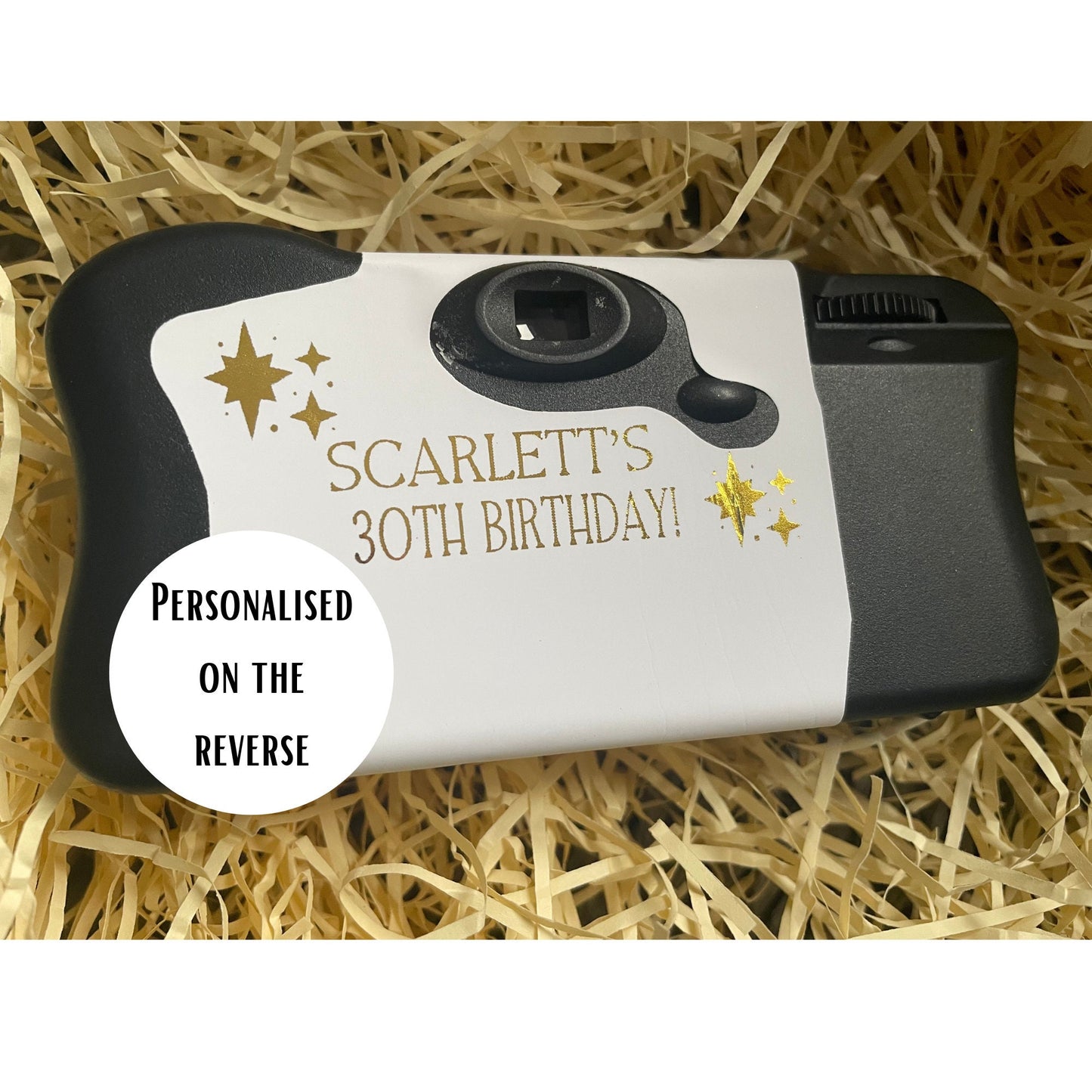 Birthday Destination Disposable Camera Wrap