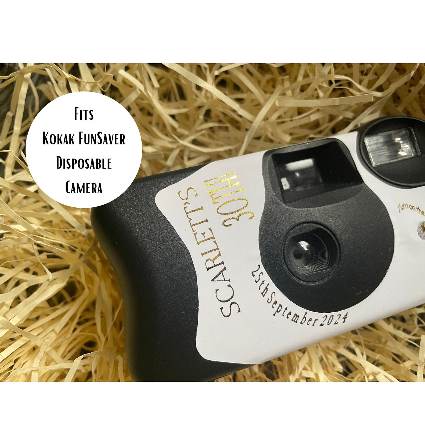 Birthday Destination Disposable Camera Wrap