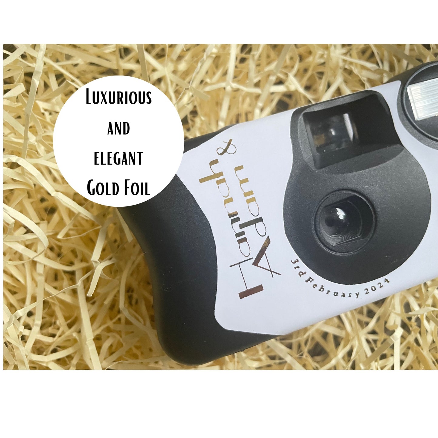 Great Gatsby Theme Disposable Camera Wrap Wedding Stickers